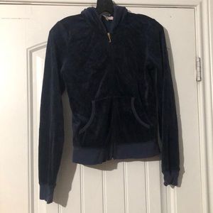 Juicy Couture velvet zip up jacket. Size M